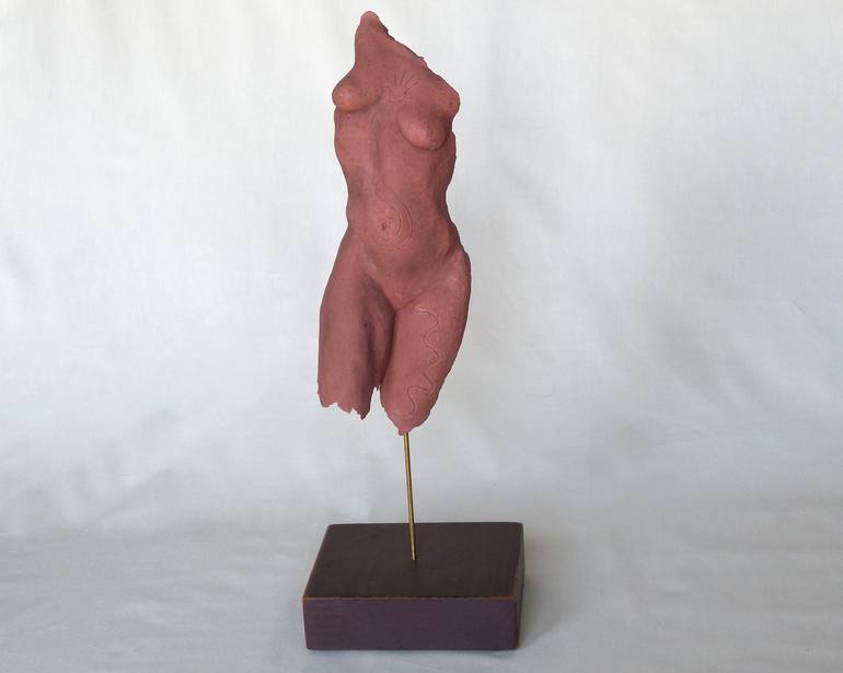 Original Figurative Nude Sculpture by Deborah Laux