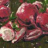 Pink Radishes Expressions by Polie Polienko