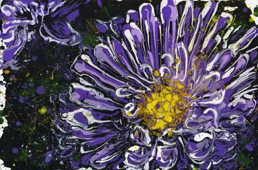 Original Expressionism Floral Paintings by Polie Polienko