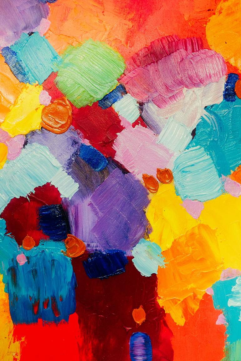 Original Impressionism Abstract Painting by Leila Koliada