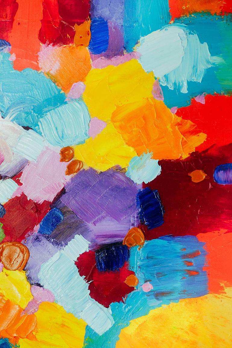 Original Impressionism Abstract Painting by Leila Koliada