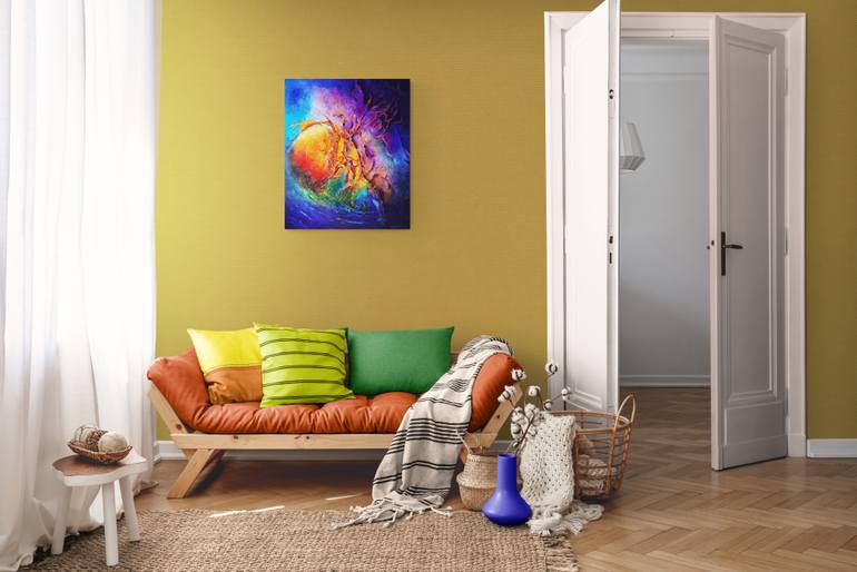 Original Abstract Painting by Patrice Bru