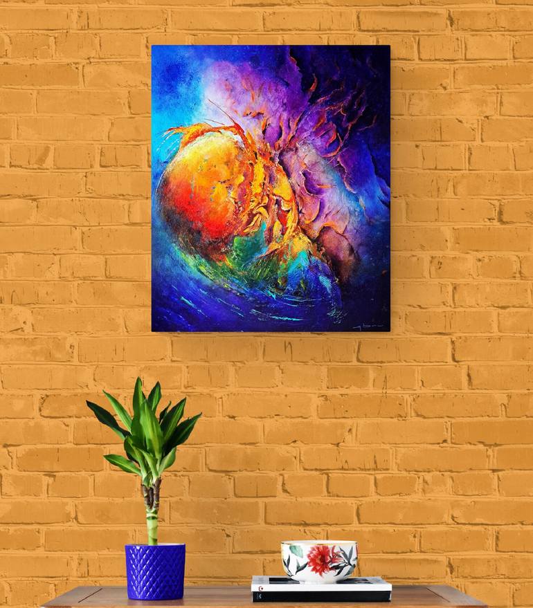 Original Abstract Painting by Patrice Bru