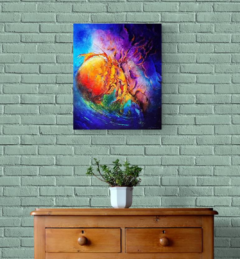 Original Abstract Painting by Patrice Bru