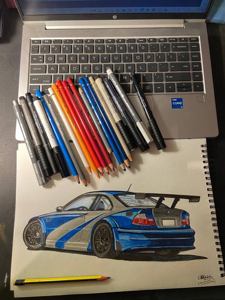 Original Other Car Drawing by Mahen Makalande