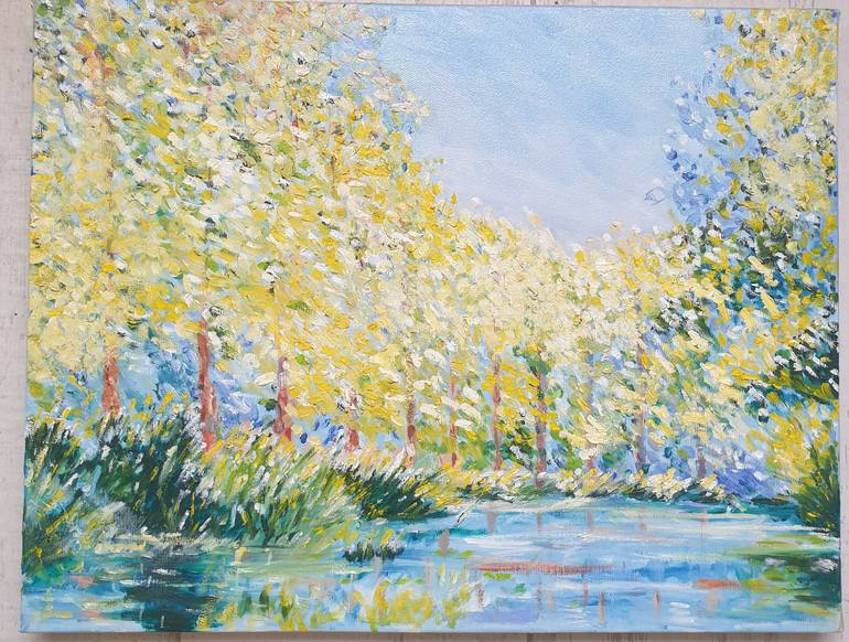 Original Impressionism Landscape Painting by Natalya Kochmarev