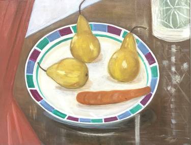 Original Abstract Expressionism Food Paintings by Natalya Kochmarev