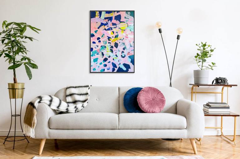 Original Abstract Expressionism Abstract Painting by Agnieszka Szczygielska