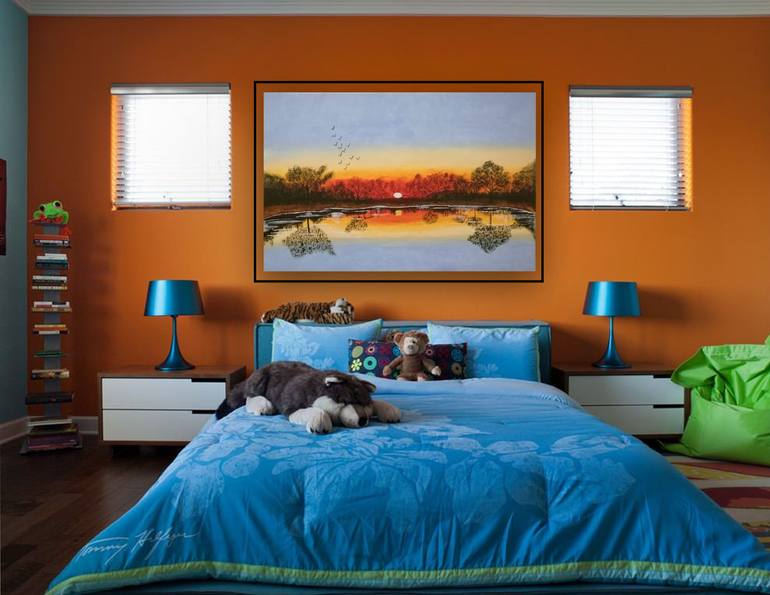 Original Contemporary Landscape Painting by Sam Sid