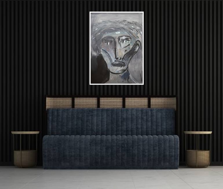 Original Abstract Expressionism Abstract Painting by Sam Sid