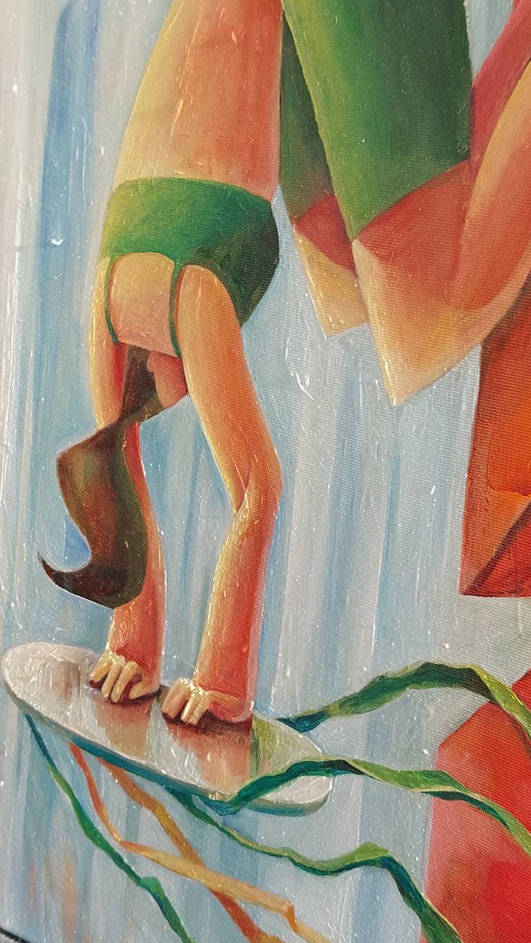 Original Surrealism Women Painting by Ekaterina Usova