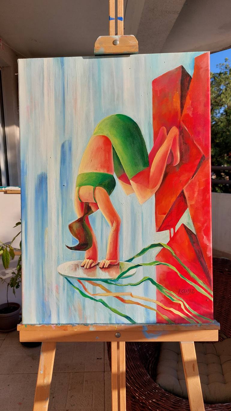Original Surrealism Women Painting by Ekaterina Usova