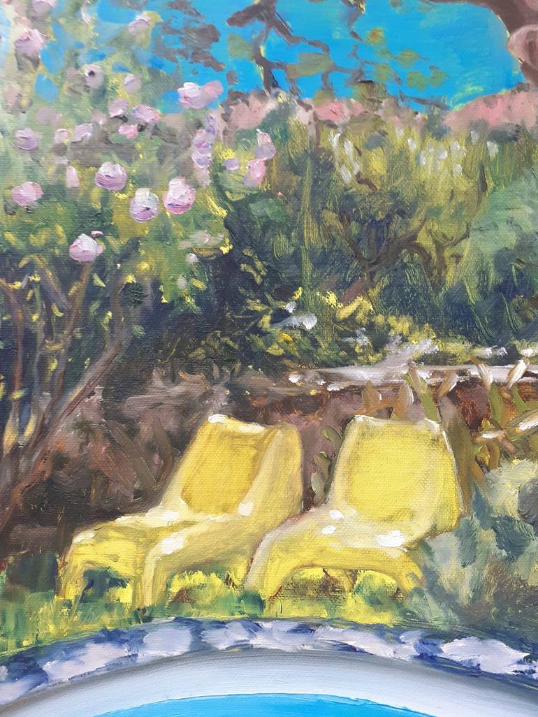 Original Expressionism Garden Painting by Minke Boxma