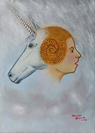 Original Surrealism Fantasy Painting by Pasquale Desantis