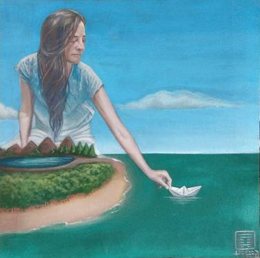 Original Surrealism Nature Paintings by Julieta Méndez