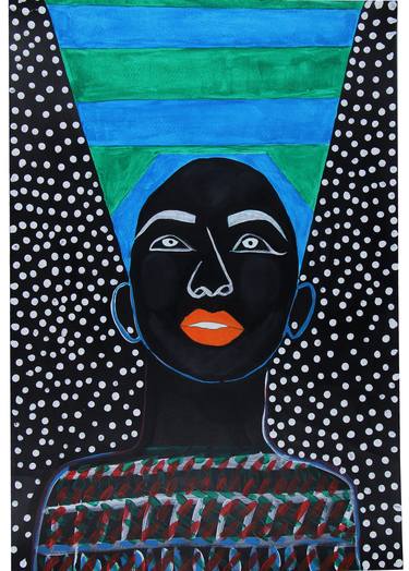 KABELO African Painting | Yigha Art | 375 x 555 mm thumb
