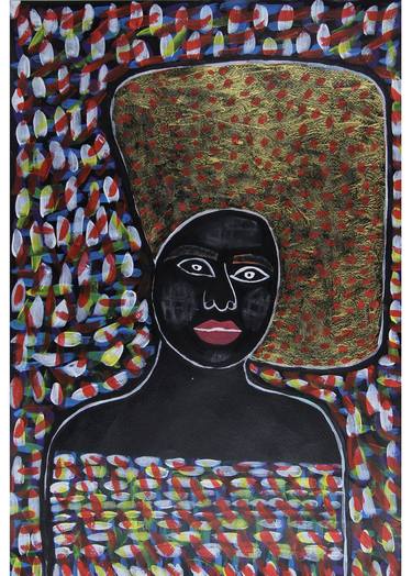Abeni African Painting | Yigha Art | 375 x 555 mm thumb