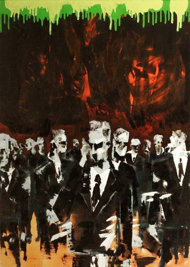 Original Expressionism Political Drawing by Basti Devlieger