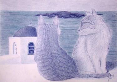 Kitties in Santorini thumb