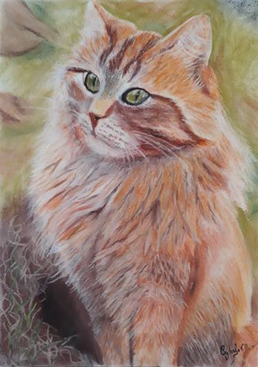 Original Realism Cats Paintings by Cybele Chaves