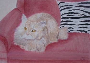 Original Cats Paintings by Cybele Chaves