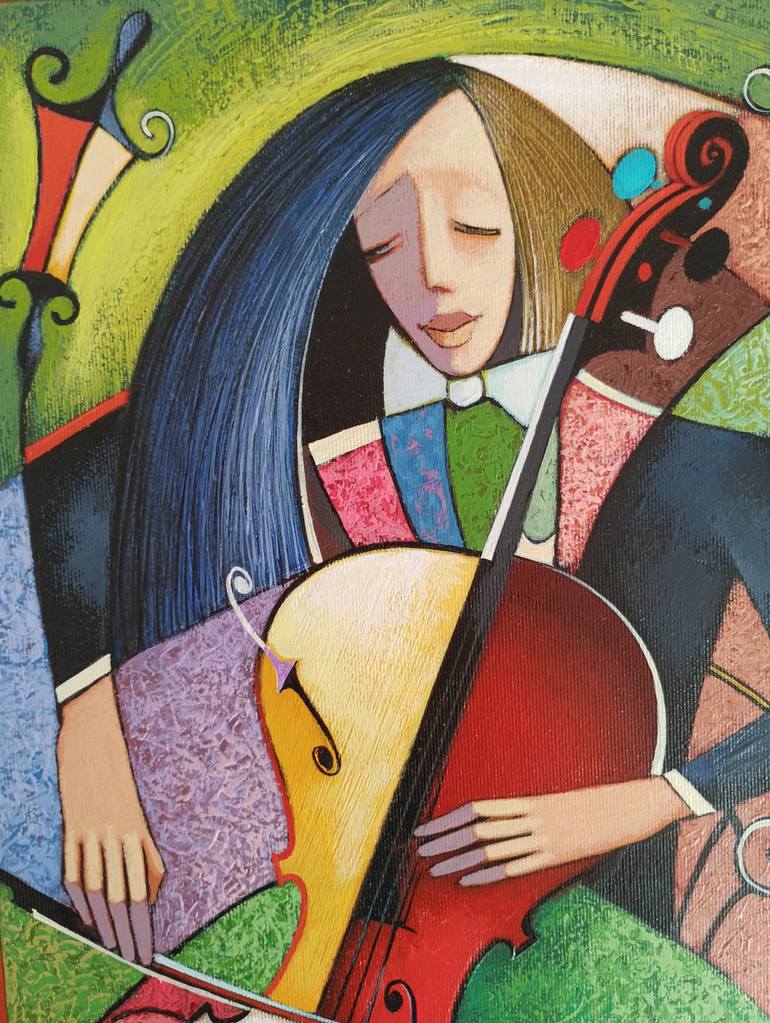 Original Abstract Music Painting by Viacheslav Koretskyi