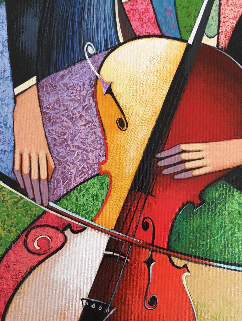 Original Abstract Music Painting by Viacheslav Koretskyi