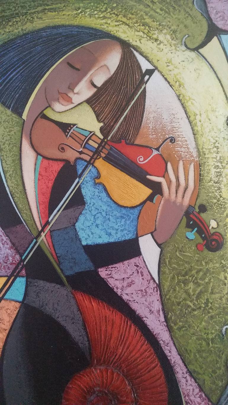 Original Abstract Music Painting by Viacheslav Koretskyi