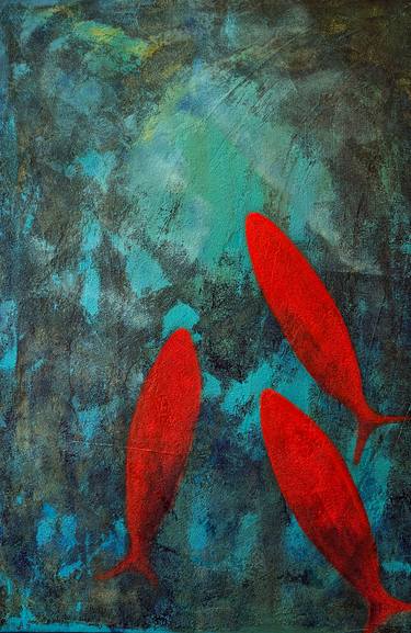 Original Expressionism Animal Painting by Gamze Seckin