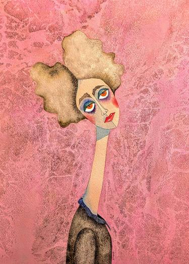 Original Figurative Women Paintings by Gamze Seckin