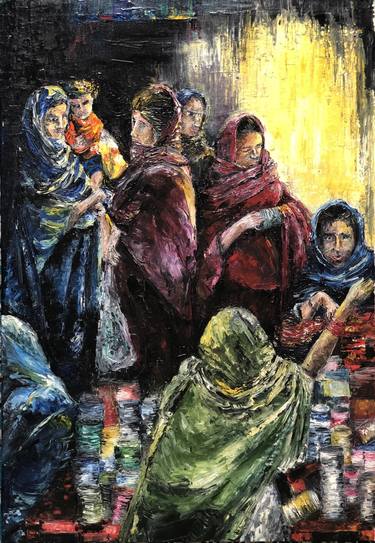 Original Contemporary People Painting by SAIF AHMAD