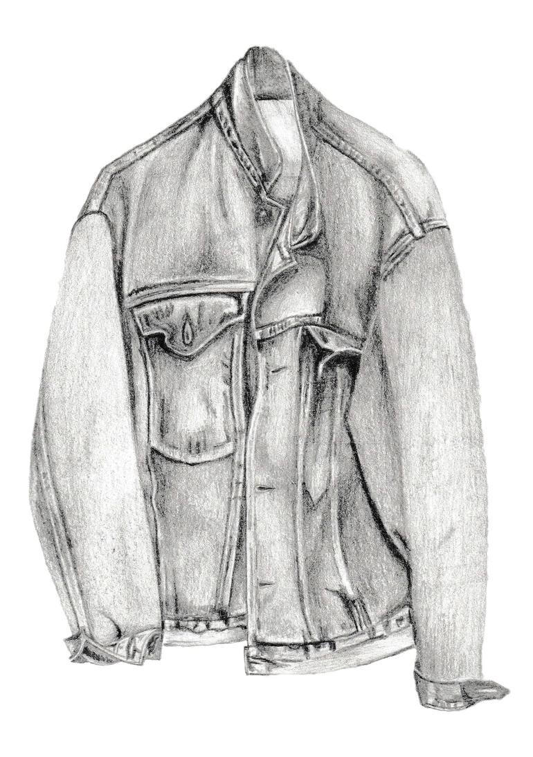 Denim Jacket Drawing by Mike Steer | Saatchi Art