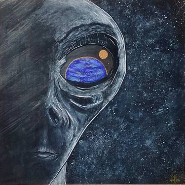 Print of Expressionism Outer Space Paintings by Cam Creates Art Studio