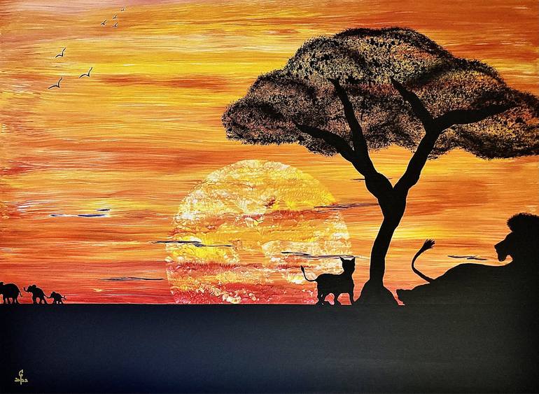 Circle of Life Painting by Cam Creates Art Studio