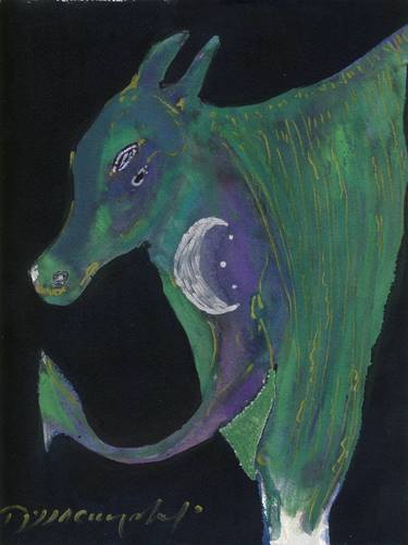 MOONDRAGON (CAUTION: PROLONGED VIEWING OF THIS PAINTING MAY CAUSE SEVERE MEMORY LAPSES AND/OR SYMPTOMS SIMILAR TO THOSE OF DEMENTIA AND CJ DISEASE) thumb