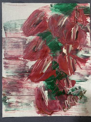 Original Abstract Expressionism Botanic Paintings by CAROLINA KATTAN