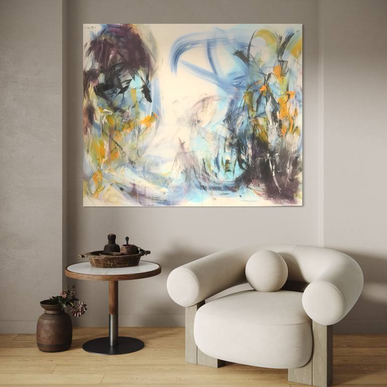 Original Abstract Expressionism Abstract Painting by Michelle Hold