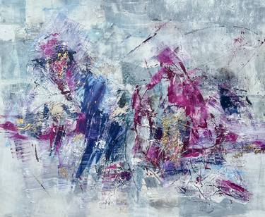 Original Abstract Expressionism Abstract Paintings by Michelle Hold