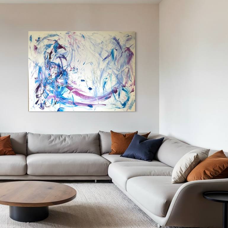 Original Abstract Expressionism Abstract Painting by Michelle Hold