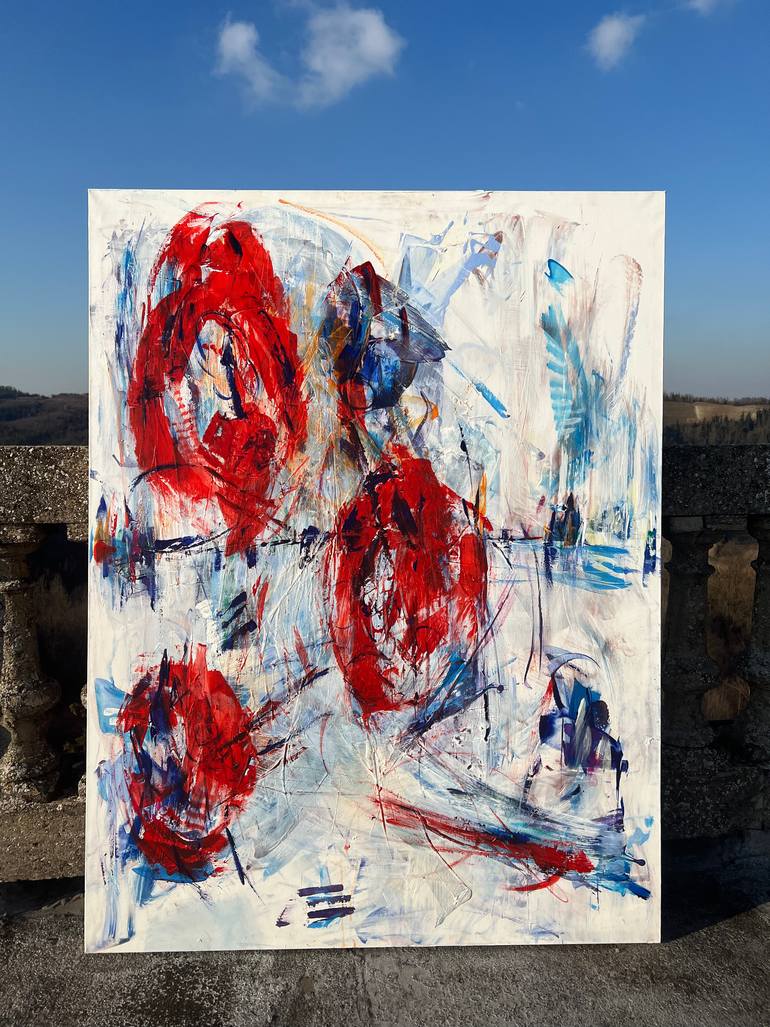 Original Abstract Expressionism Abstract Painting by Michelle Hold
