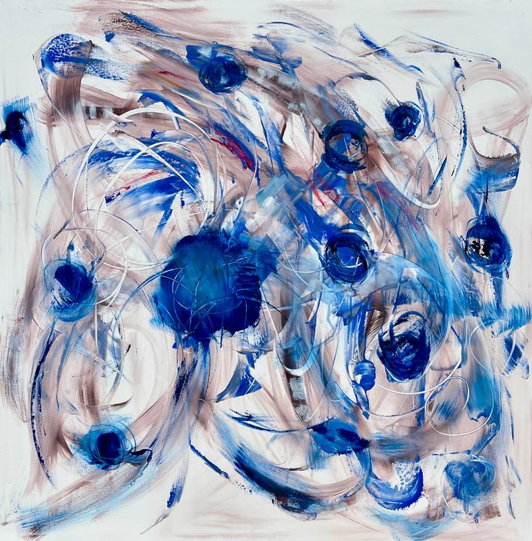 Original Abstract Expressionism Abstract Painting by Michelle Hold