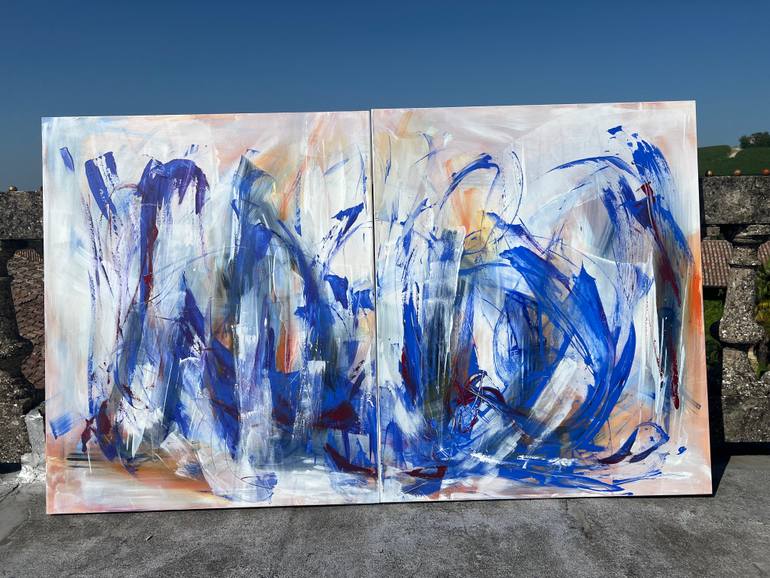 Original Abstract Expressionism Abstract Painting by Michelle Hold