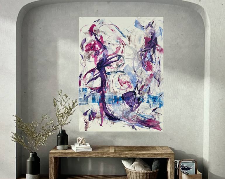 Original Abstract Expressionism Abstract Painting by Michelle Hold