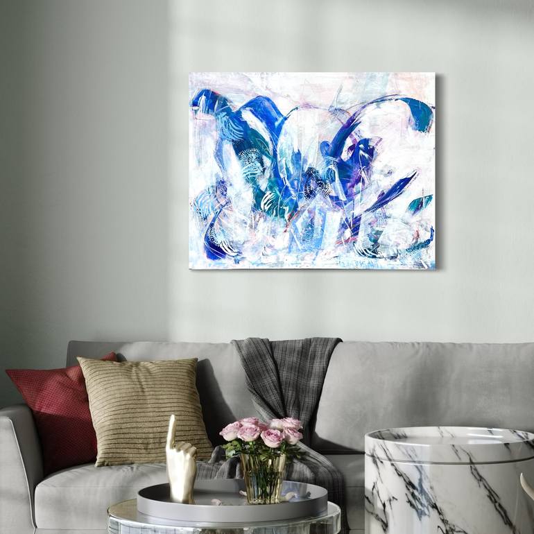 Original Abstract Expressionism Abstract Painting by Michelle Hold