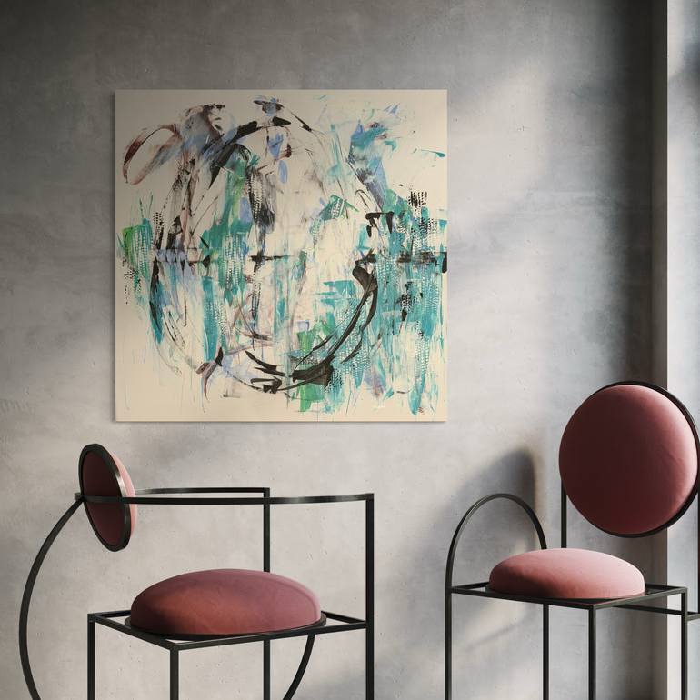 Original Abstract Expressionism Abstract Painting by Michelle Hold