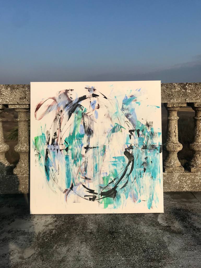 Original Abstract Expressionism Abstract Painting by Michelle Hold
