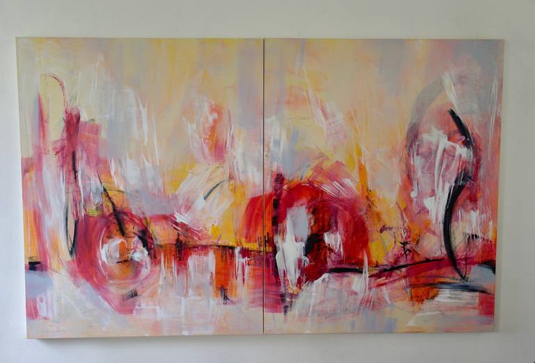 Original Abstract Expressionism Abstract Painting by Michelle Hold