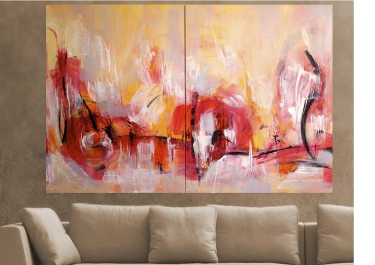 Original Abstract Expressionism Abstract Painting by Michelle Hold