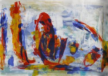 Original Abstract Expressionism Abstract Paintings by Michelle Hold