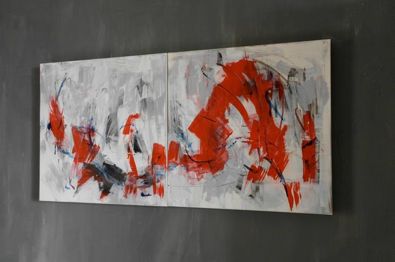 Original Abstract Expressionism Abstract Painting by Michelle Hold